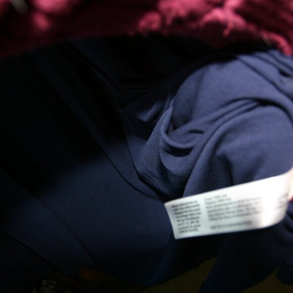 Eileen Fisher Woman 2X 100% Navy Silk Knit Lightweight Jacket - Picture 4 of 5